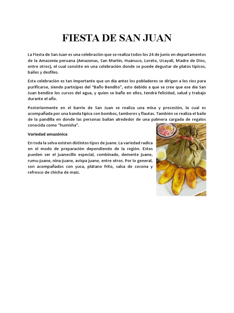 Fiesta de San Juan en la Amazonía Peruana | PDF | Ciencias sociales