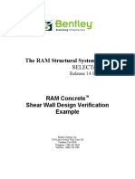 RAM Concrete Shear Wall Design Verification Example (ACI) - V14 PDF