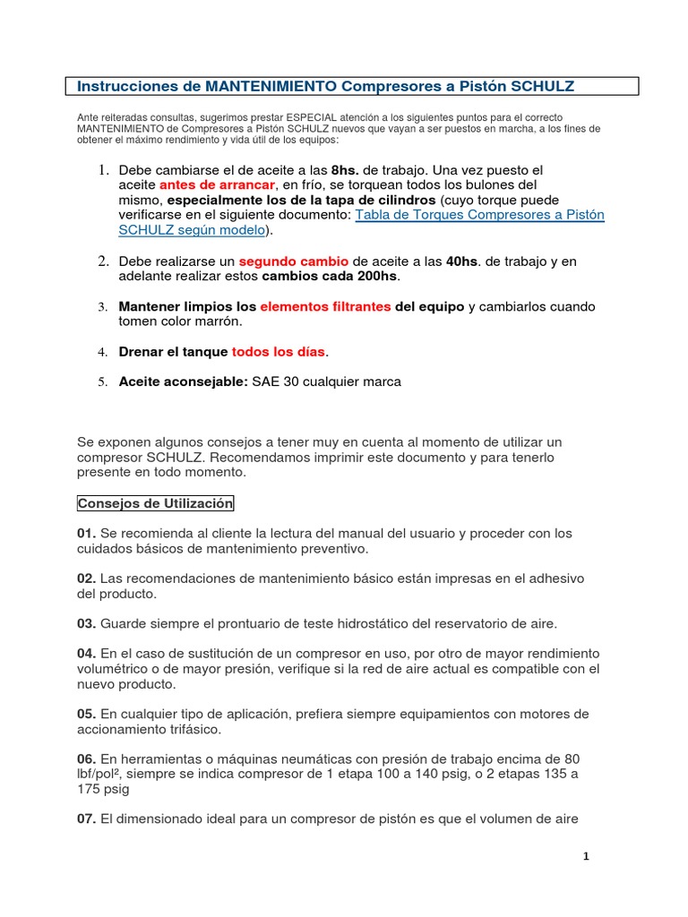 Como cambiar el aceite de equipo compresor de aire. 