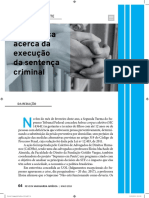 A polêmica acerca da execução da sentença criminal