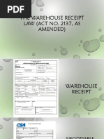 Warehouse Receipt Law