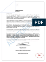 Carta de Control Interno 