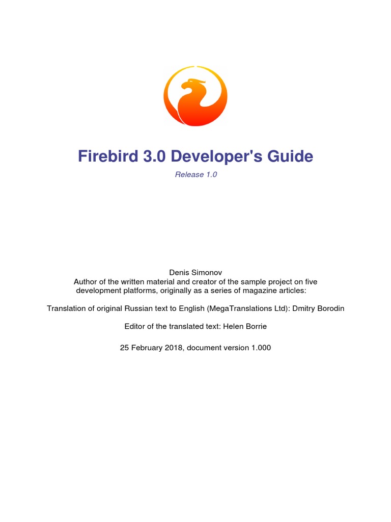 Firebird Devel Guide 30EN PDF | PDF | Model–View–Controller | Databases