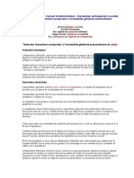 Société Anonyme À Conseil D'administration: Dissolution Anticipée de La Société Texte Des Résolutions Proposées À L'assemblée Générale Extraordinaire