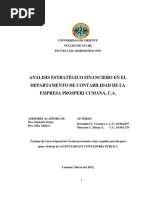 ANÁLISIS ESTRATÉGICO FINANCIERO