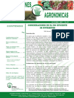 Consideraciones en El Uso Eficiente de Nutrientes PDF