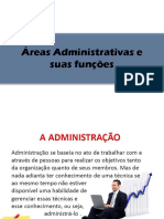 Áreas Administrativas e Suas Funções