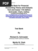 Test Bank For Financial Accounting Theory and Analysis Text and Cases 11th Edition Schroeder, Clark, Cathey