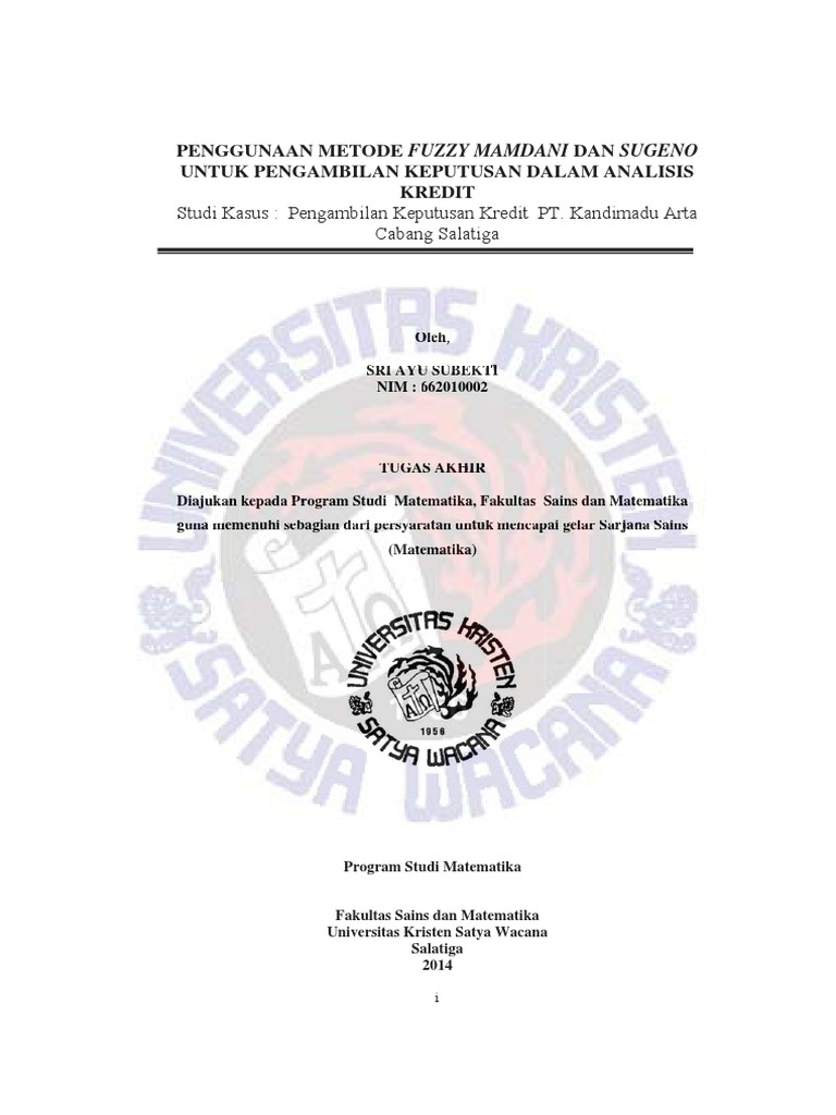 Penggunaan Metode Fuzzy Mamdani Dan Sugeno | PDF