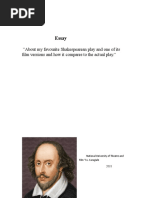 Romeo and Juliet: Film vs. Play Analysis | PDF | Romeo And Juliet