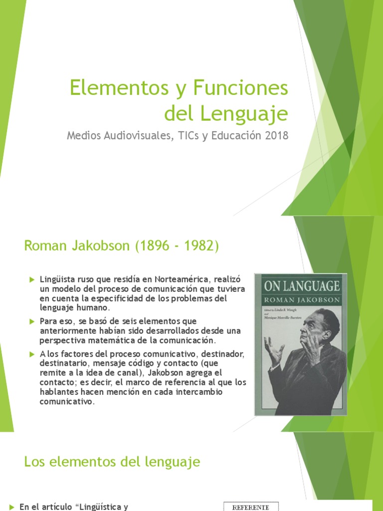 Elementos y Funciones Del Lenguaje Roman Jakobson