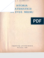 A.P. Iuschevici - Istoria Matematicii in Evul Mediu PDF