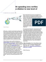 2014 09 Ions Relativistic Dilation Precision