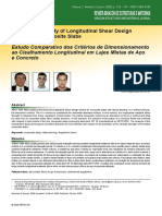 Estudo Comparativo dos Critérios de Dimensionamento ao Cisalhamento Longitudinal em Lajes Mistas de Aço e Concreto