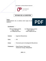 Estado de La Cuestión, IMPLEMENTACION DE UN SISTEMA A VEHÍCULO MÓVIL PARA QUE SEA CAPAZ DE DETECTAR MATERIAL EXPLOSIVO