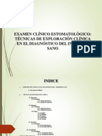 Examen Clínico Estomatológico en El Diagnóstico Del Individuo Sano.