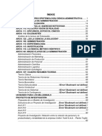 Análisis de cursos y temas de administración