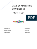 Marketing Strategies of Category Killer "Toys R Us"