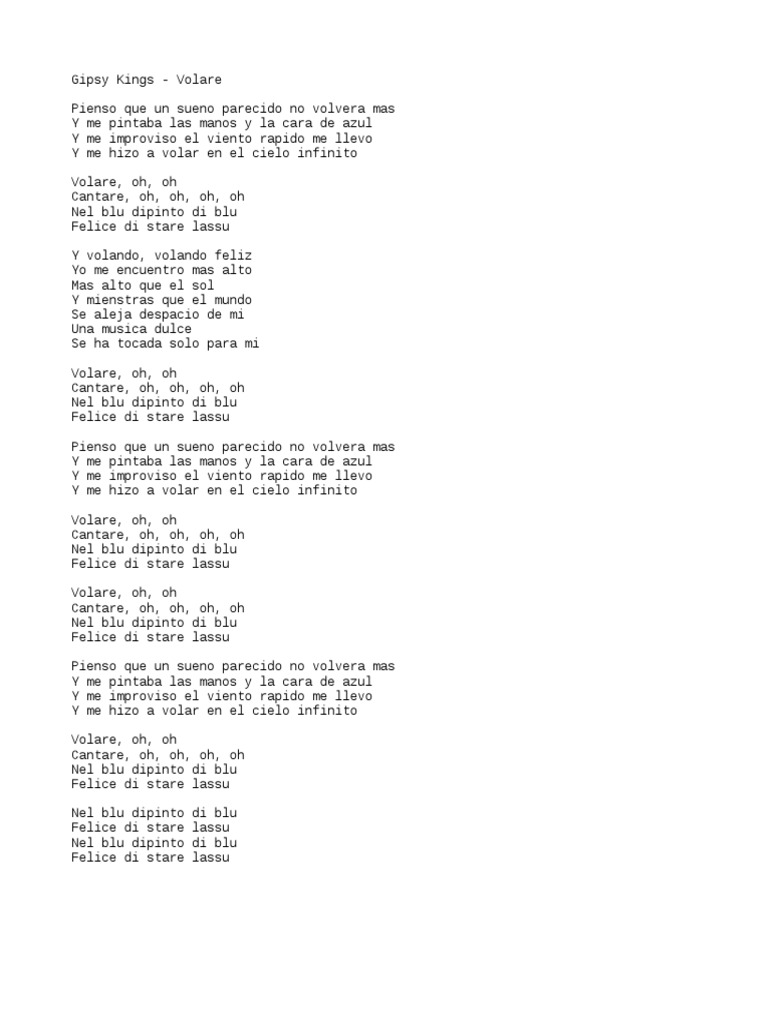 Gipsy Kings Volare