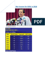 After 9 Years War Lessons For GOSL in 2018