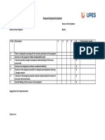 Program Evaluation by Student_upes