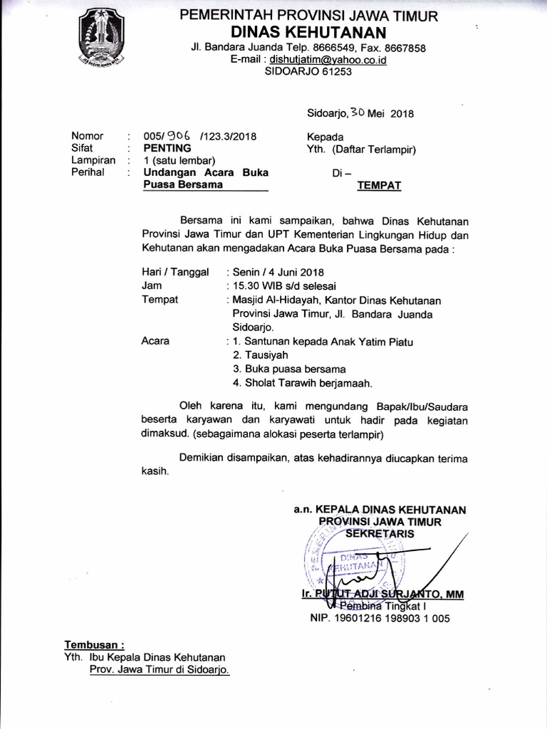Undangan Buka Puasa Bersama