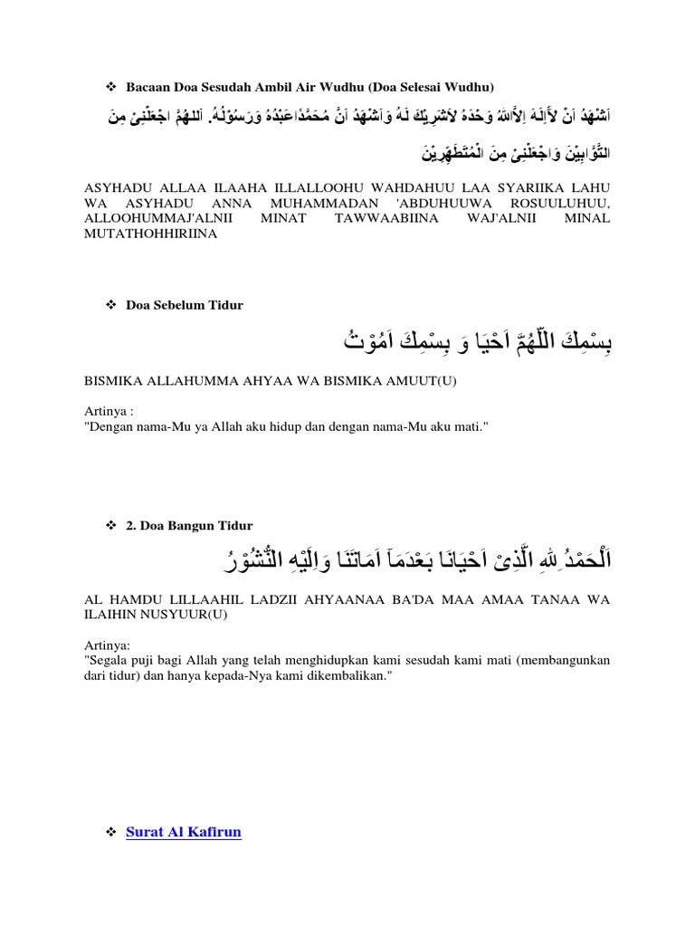 Bacaan Doa Sesudah Ambil Air Wudhu