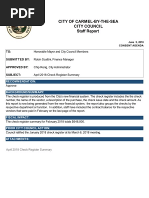 April 2018 Check Register 06-05-18