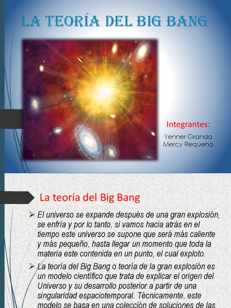 Teoria Del Big Bang Big Bang Universo