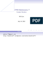 STPM Mathematics T: Complex Numbers