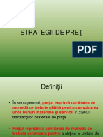 Strategii de Pret