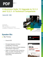 E-Business Suite 11i Upgrade to 12.1.3 A