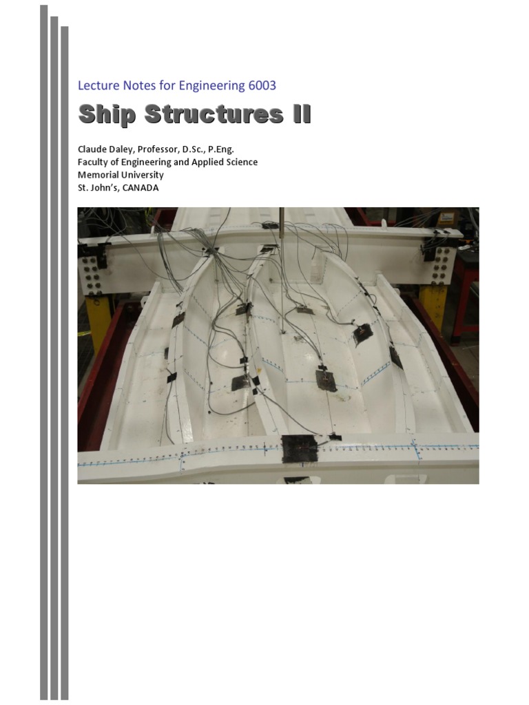 Advanced Ship Structures Lecture Notes | PDF