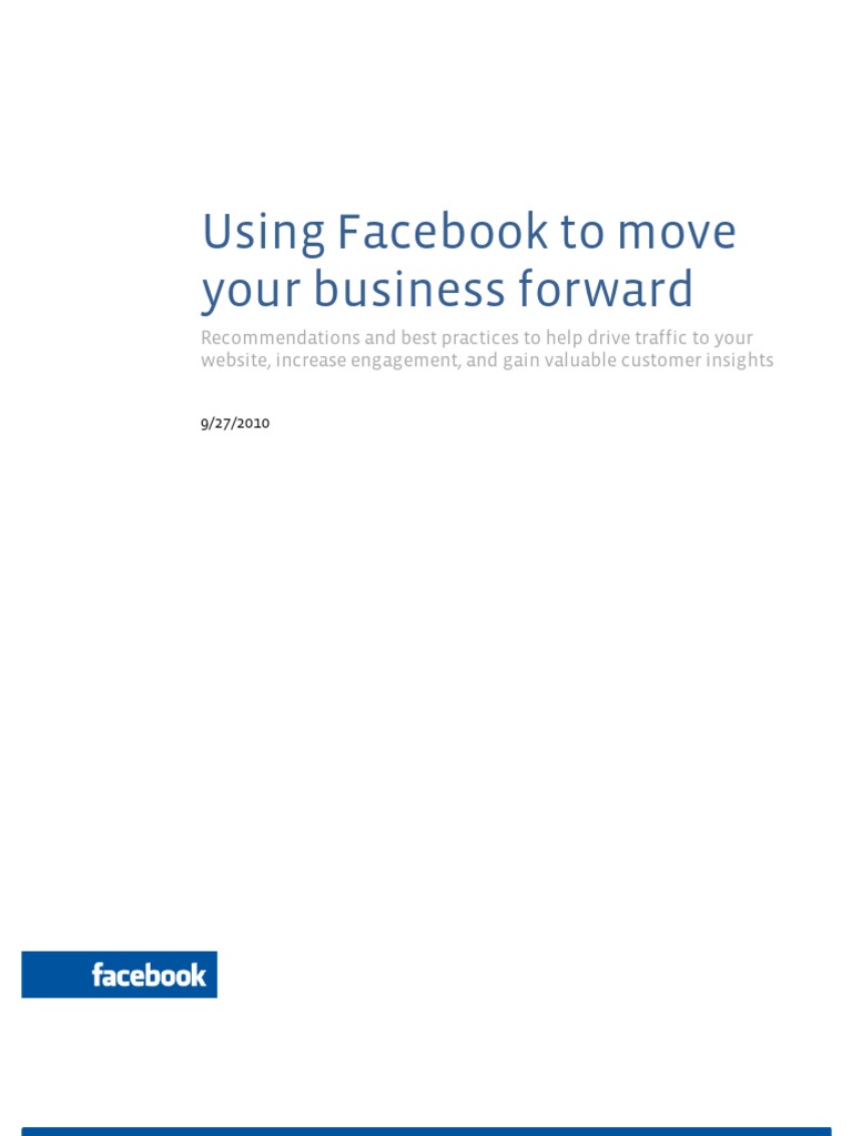 Facebook Strategies for Business Growth | PDF | Facebook | Websites