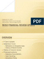  MCSO Financial Review Update (22 Sep 2010)