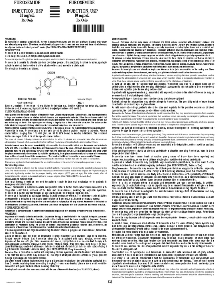 Lasix PDF Intravenous Therapy Dose (Biochemistry)