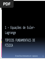 Tffism 1 - Equacoes de Euler-lagrange