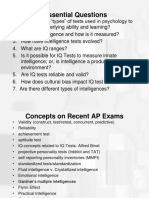 About Study of Intelligence Test