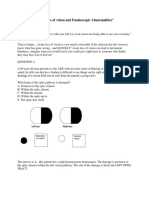 Acute Loss of Vision and Fundoscopic Abnormalities