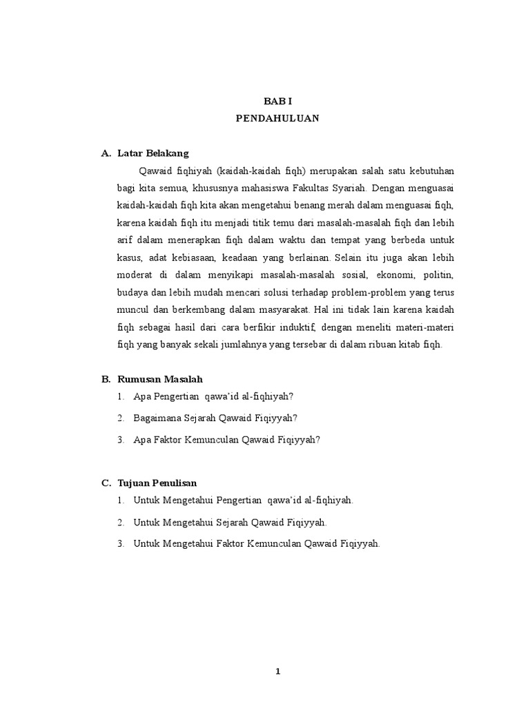Sejarah Qawaid Fiqhiyah