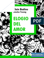 Elogio Del Amor - Alain Badiou PDF