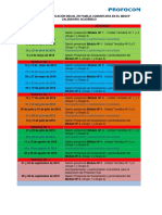 Calendario Diplomado en Educación Inicial 2018 General