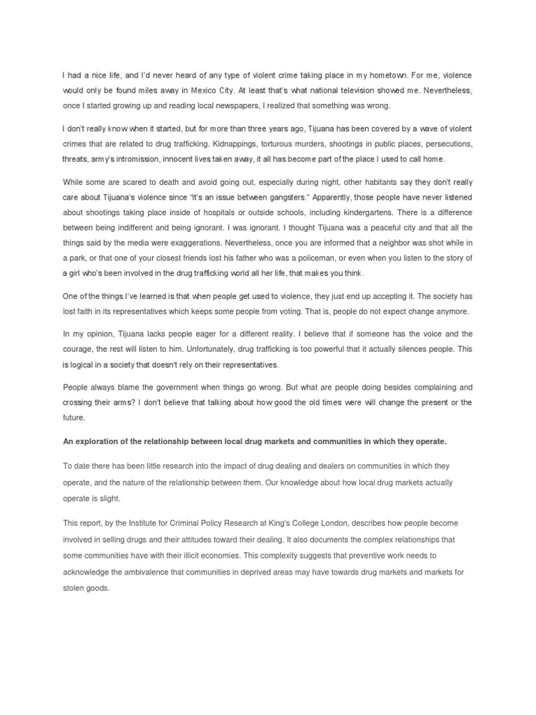 The Impact of Drug Trafficking: How the Illicit Drug Trade Affects ...