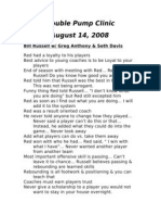 2009 Coaching Clinic Notes