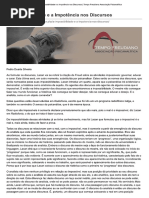 A Impossibilidade e a Impotência Nos Discursos - Pedro Silveira