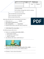 Soal Evaluasi Tema 8 Subtema 3 Kelas 1