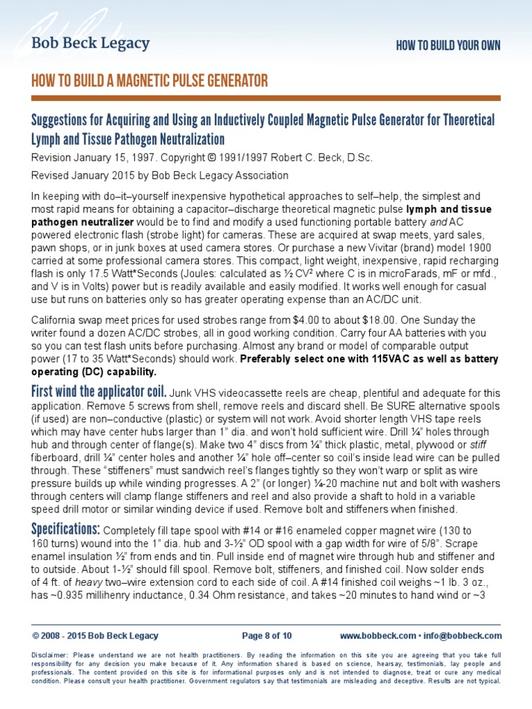 How To Build A Pulse Generator PDF Inductor Vacuum Tube