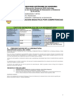 Planificacion Por Competencias Presupuestos en Educacion I Periodo 2018