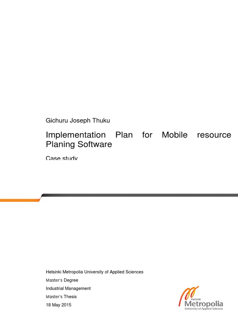 Implementation Plan For Mobile Resource Planing Software | PDF | Radio ...