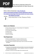 Solution Manual Laboratory Manual For Anatomy Physiology Featuring Martini Art Main Version 5th Edition by Wood SLP1177